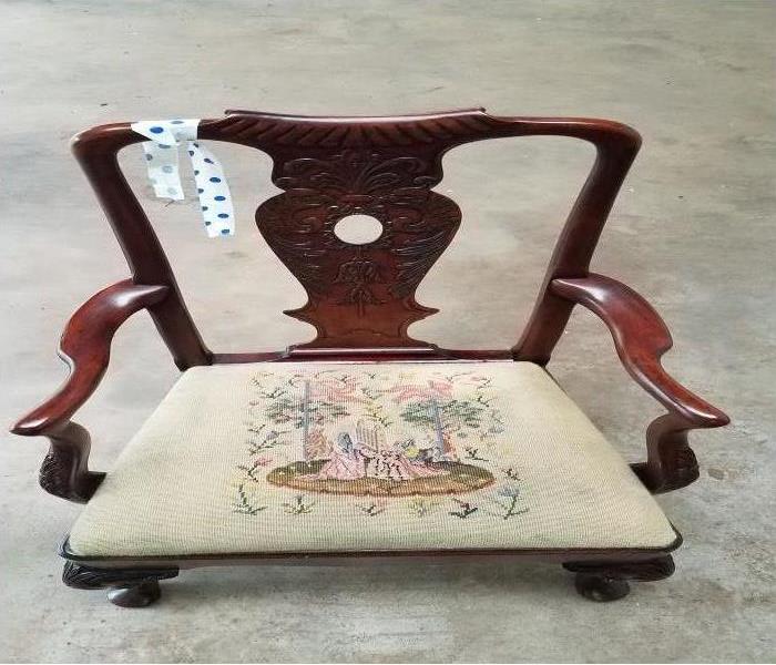  decorative arm chair with dirty seat